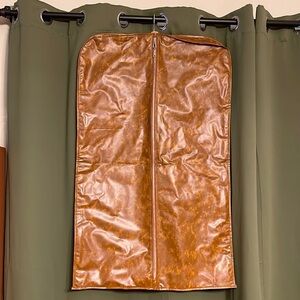 Vintage Vinyl Faux Leather Garment Bag Vintage Leather Hanging Garment Bag